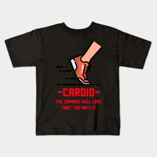 Cardio, The First Line of Defense Kids T-Shirt